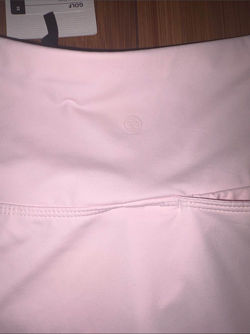 Light Pink Women's Skater Skirt with Comfortable Wide Waistband - Picture 3 of 8
